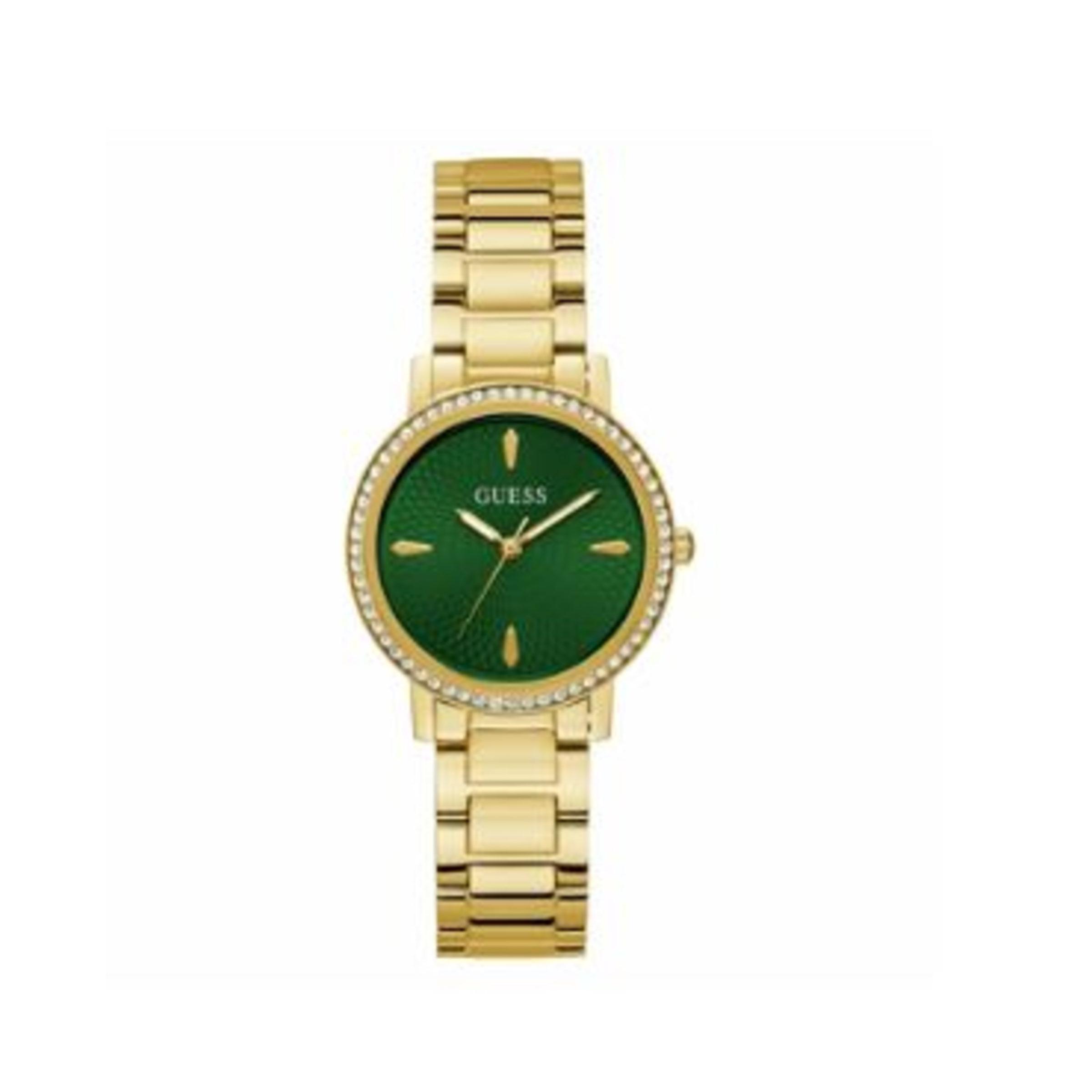 Guess Reloj Mujer Caja De Acero Reciclado Pulsera Acero Reciclado De Color Dorado Resistente Al Agua 3 Atm U1405l4m