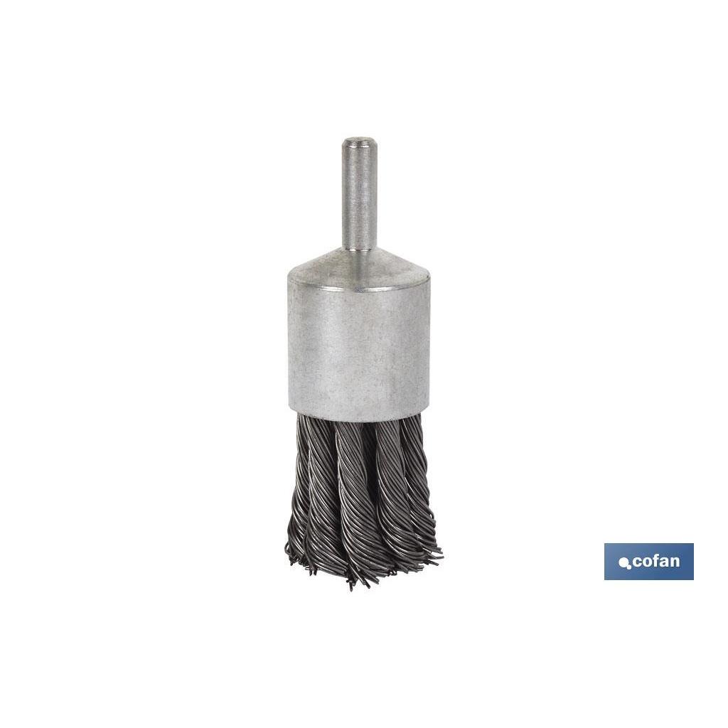 COFAN - Cepillo Alambre Brocha Trenzado Acero