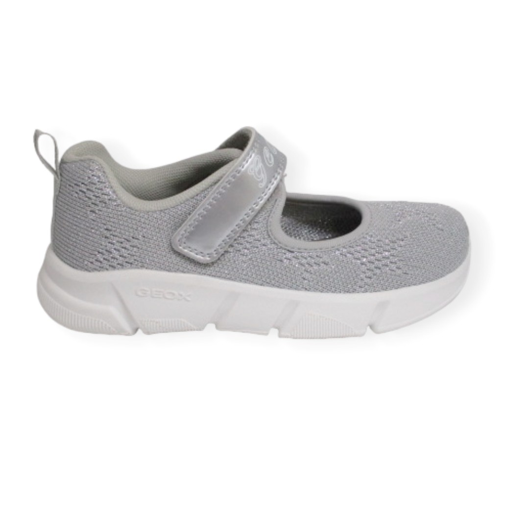 GEOX J45DLA  Plata  ARIL  merceditas  en rejilla  para niñas