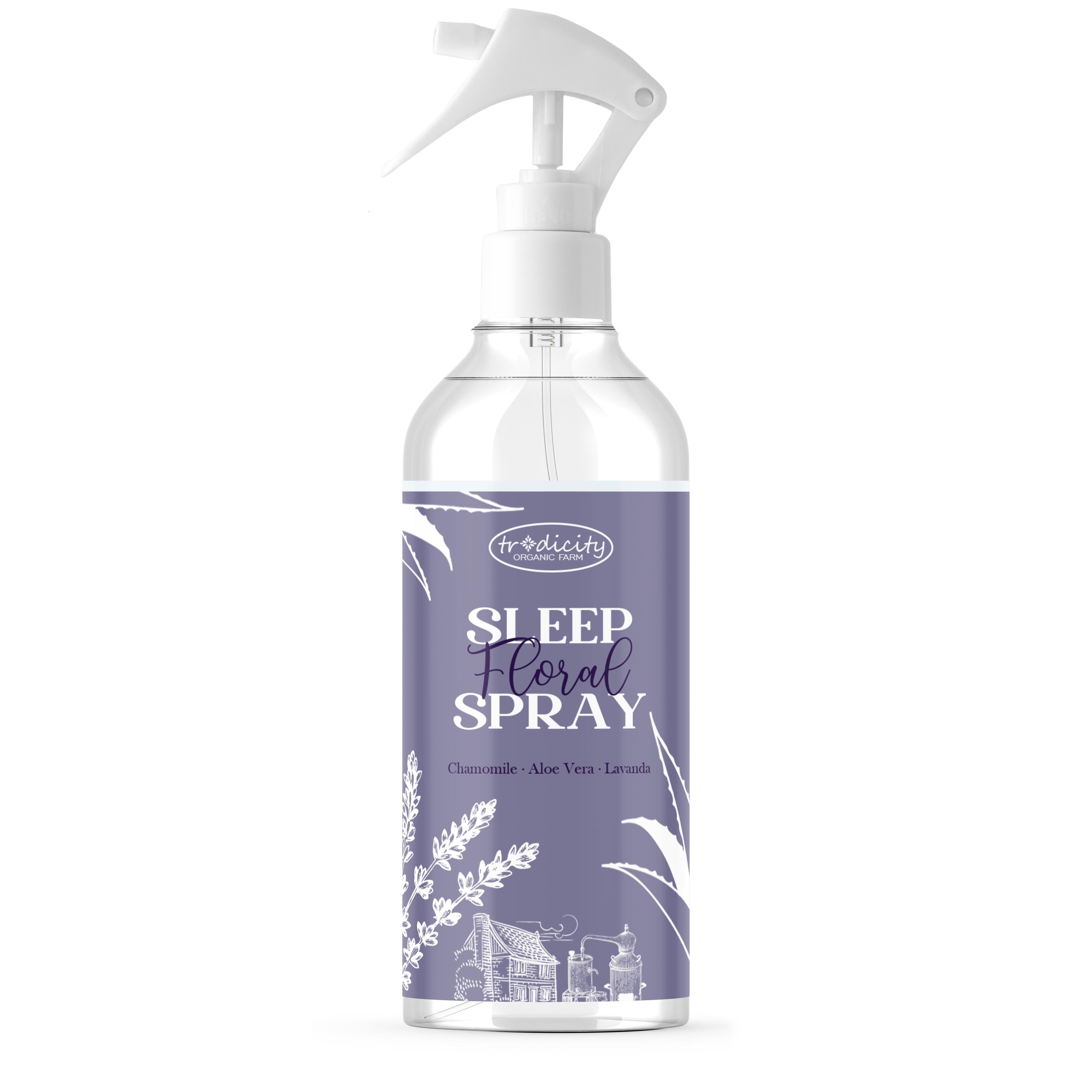 Bruma para Almohada con Lavanda, Camomila y Aloe Vera | Spray Aromático para Textiles y Ropa de Cama | Tradicity Organic Farm