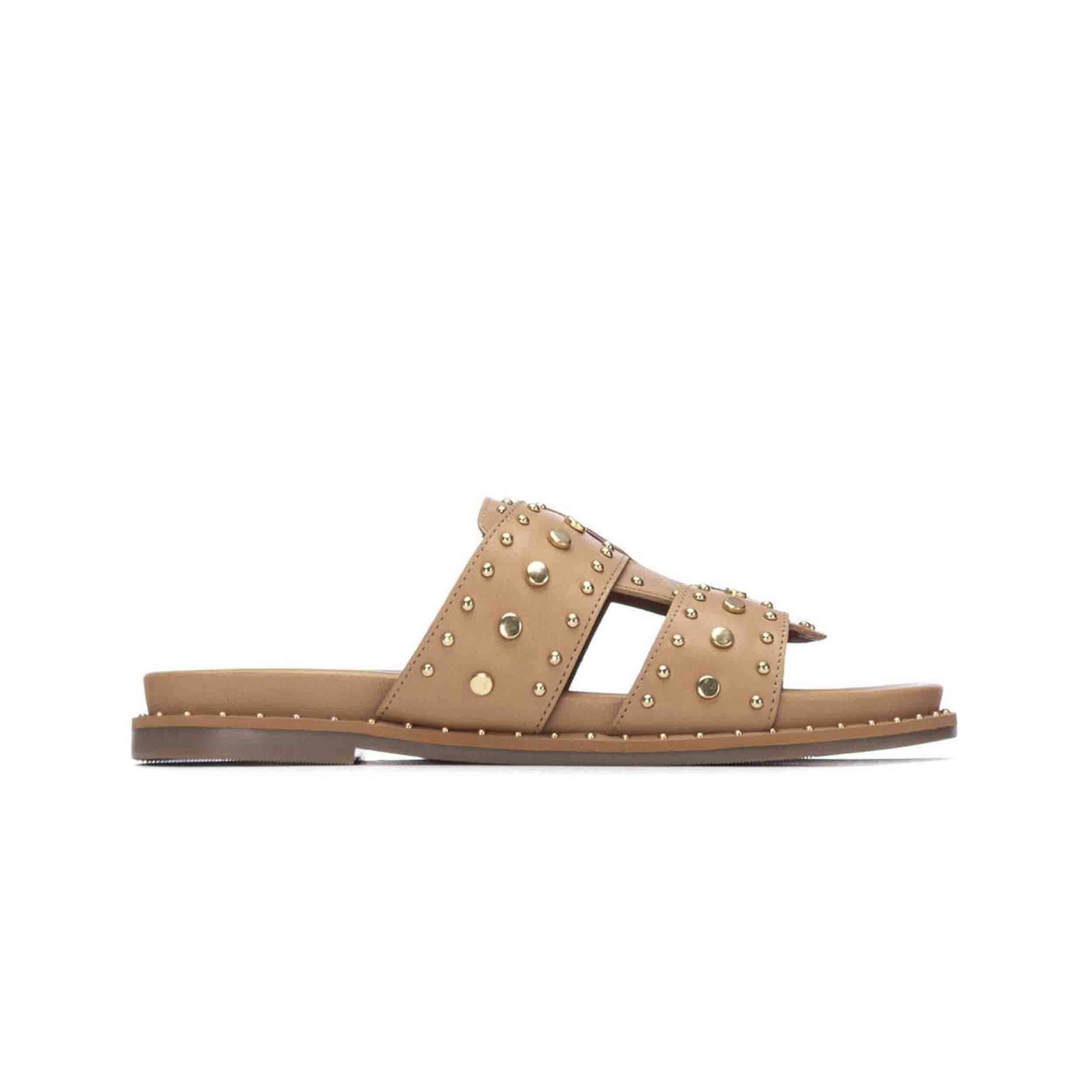 Carmela 163202 Sandalia Plana Mujer Beige