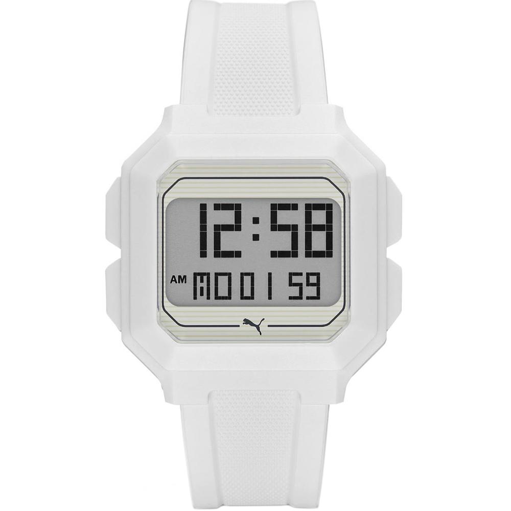 Reloj Puma correa caucho blanco y esfera Digital, Ref: P5018