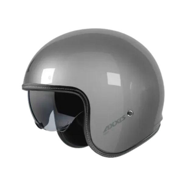 Casco Moto Tipo Jet Vintage Con Gafa Solar Modelo Axxis Hornet S Sv Solid