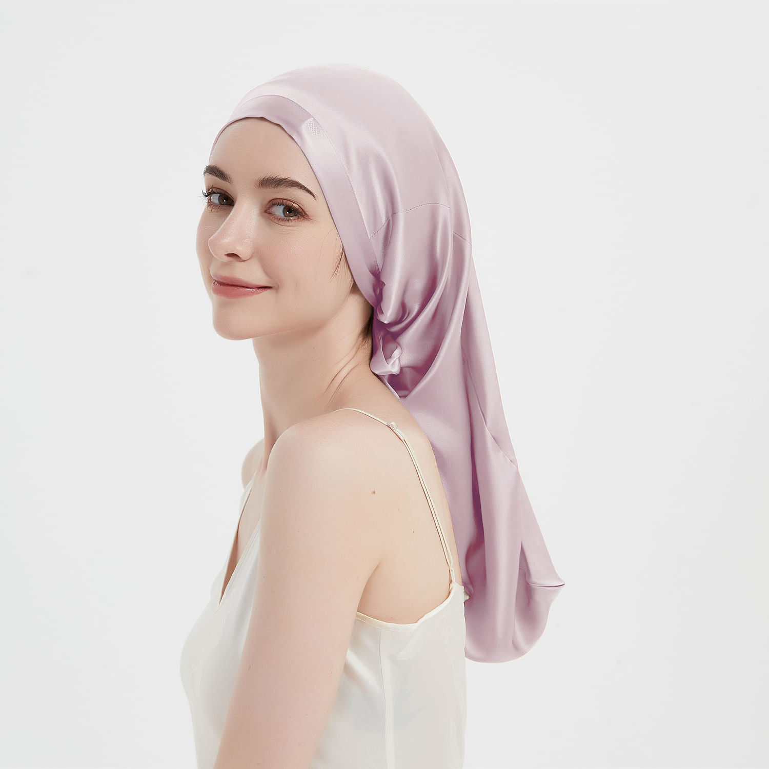 Gorro de seda para dormir,Gorro de Dormir de Seda 100% Suave, Elegante y de Color Sólido, Envolturas de Cabeza de Seda con Estampado Floral y de Leopardo, Turbantes para Mujeres