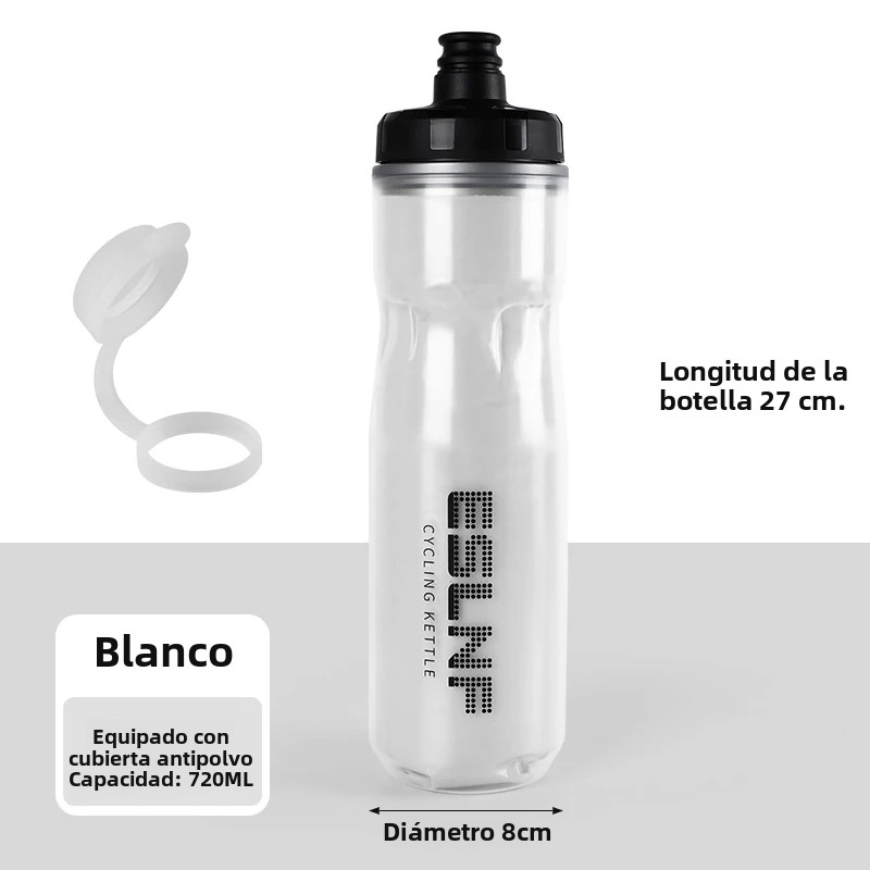 CA Botella De Agua Para Bicicleta ESLNF 720ml Insulada Y Desechable Para Ciclismo Montaña Y Carretera Bebida Directa Material PP5