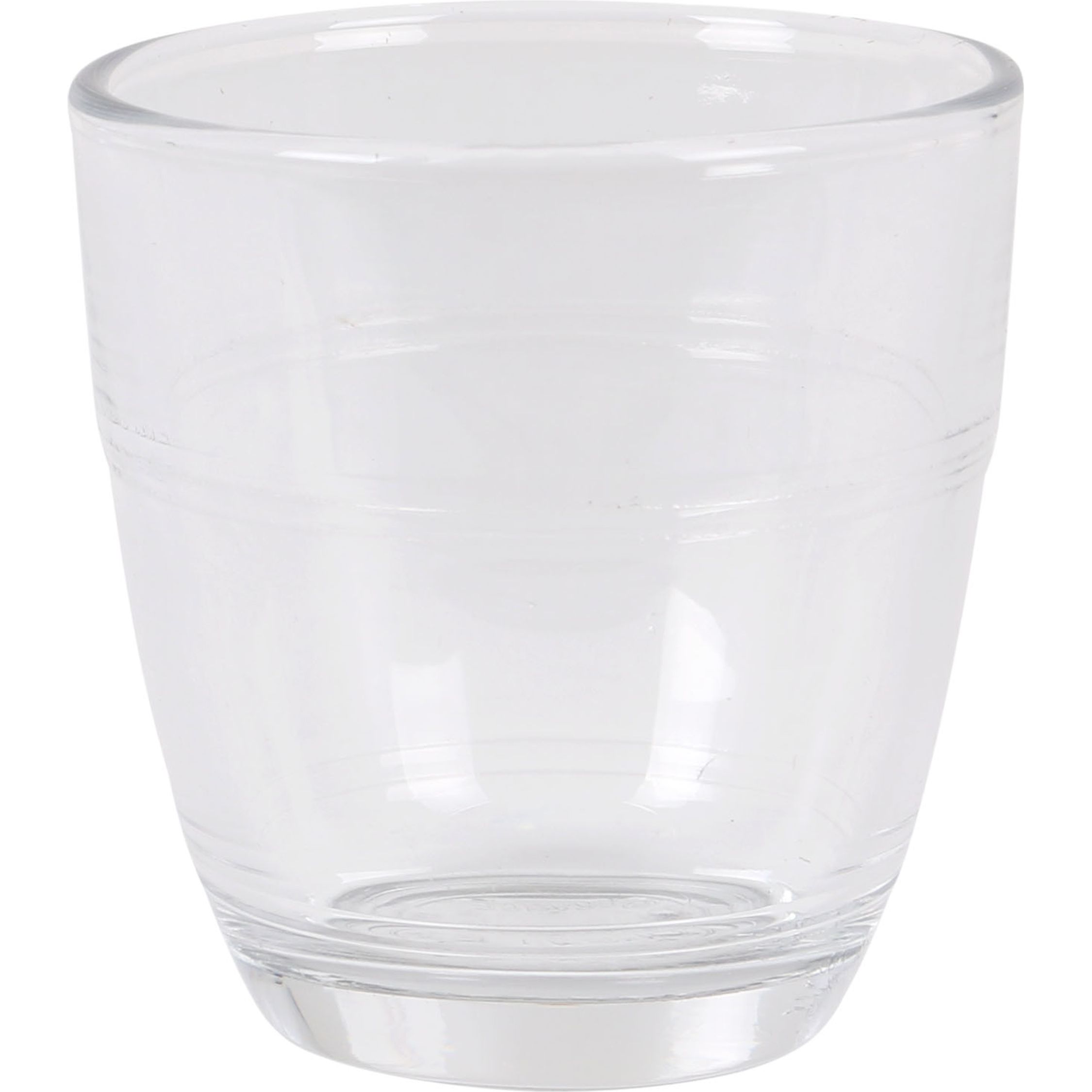 Duralex - Set de 6 Vasos de Vidrio Gigogne 9cl - Set de Vasos para Bebidas Frías y Calientes, Aptos para Lavavajillas | Amystyle