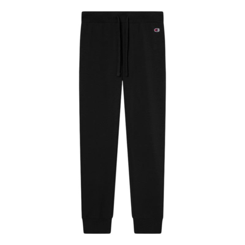 Pantalón De Chándal Negro Champion  Rib Cuff Pants Mujer Algodón