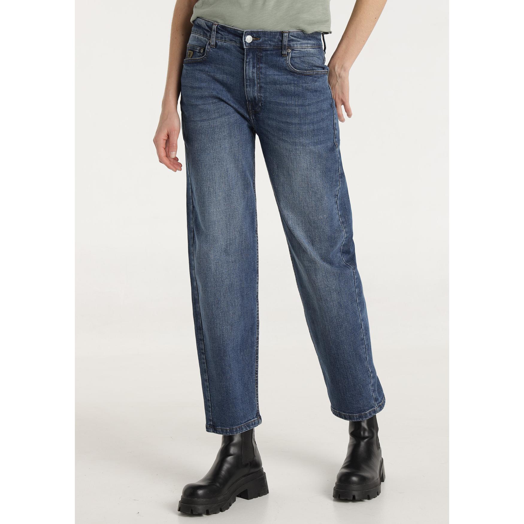 LOIS JEANS - Jeans lavado Cross Weave stone - Balloon fit - Tiro largo - Tallaje en Pulgadas- Tallaje en Pulgadas