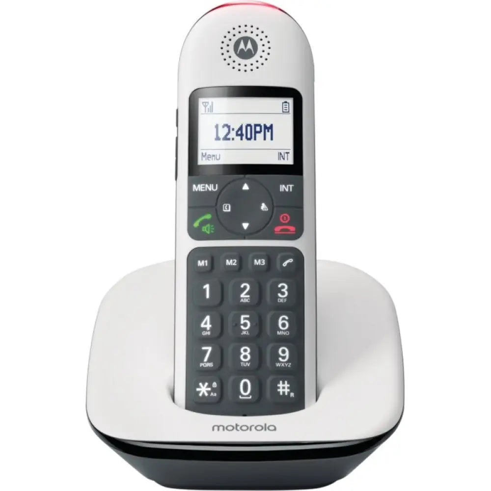 Motorola - Teléfono DECT CD5001 con teclas grandes, compatibilidad GAP y pantalla LCD 1.8 pulgadas para uso doméstico y oficina