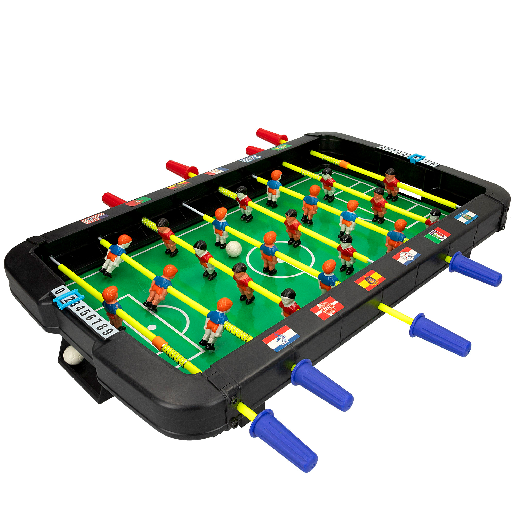 CB Games - Futbolín sobremesa, 22 jugadores, Con marcadores manuales, Para jugar 2 personas, Medidas 55x45 cm, Futbolines para niños, Juegos de mesa, Fútbol niño, Juguetes 6 años