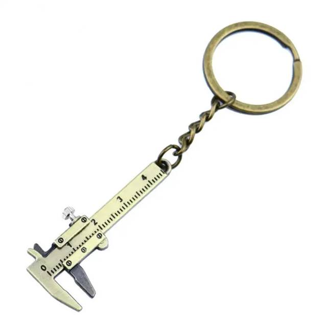 CA Mini calibrador portátil herramientas de aleación de zinc Vernier Caliper 0-40mm llavero de medición compacto para herramienta doméstica