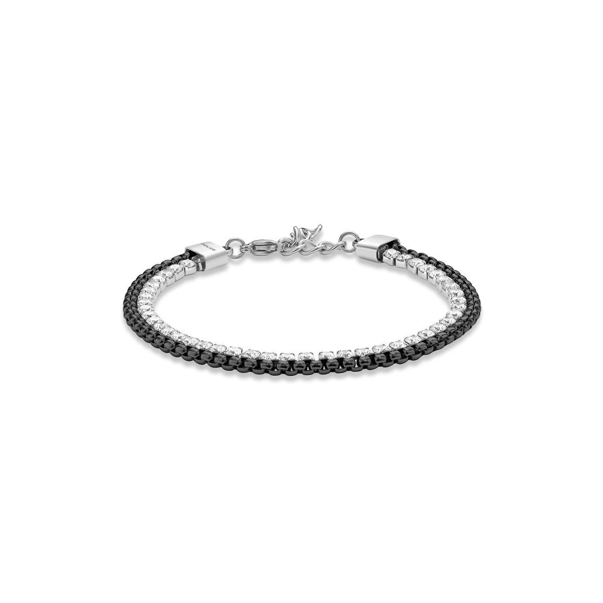 Police Pulsera Hombre Sequence De Acero Negro Peagb0041501