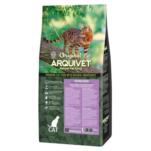 Arquivet Pienso Original Sterilized de Pollo para Gatos Esterilizados - 7 KG