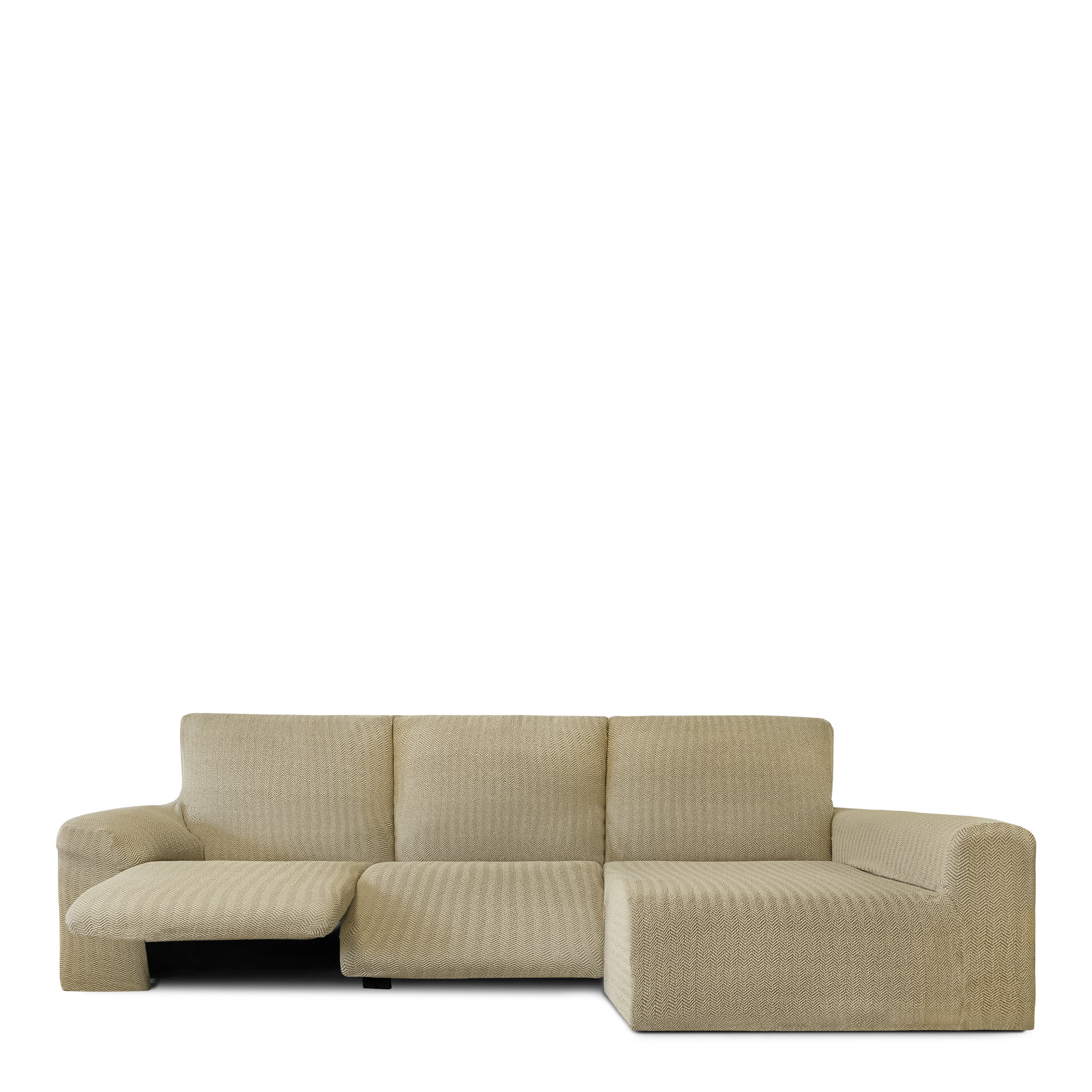 Funda Chaise Longue brazo largo derecha bielástica Jaz