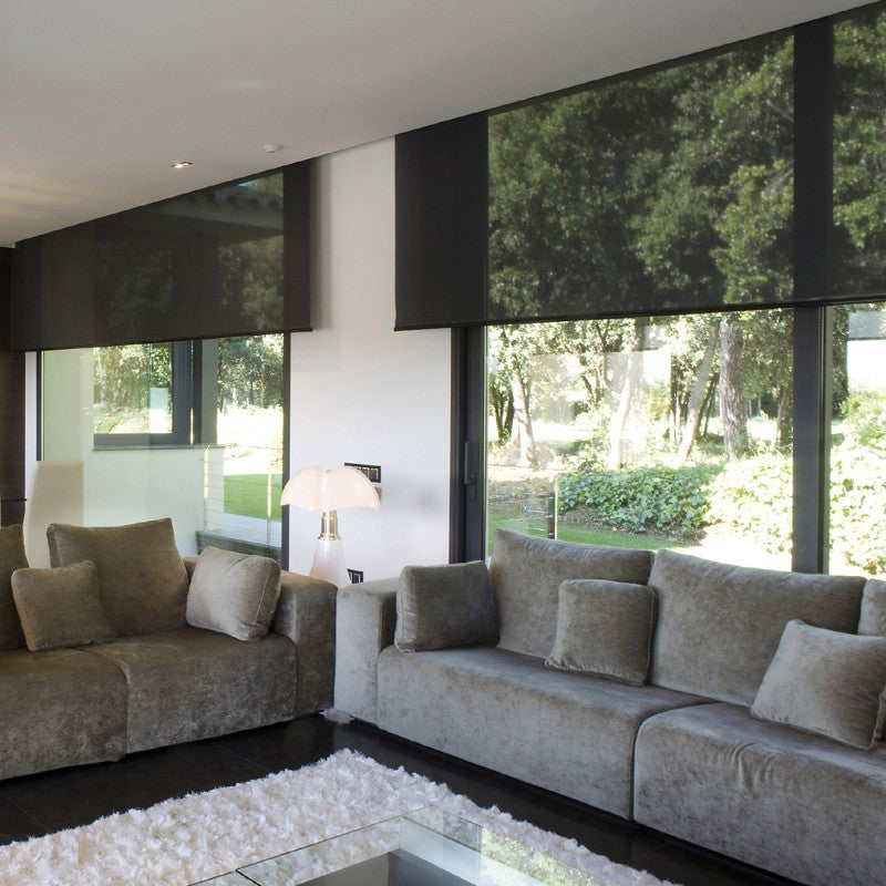 10XDIEZ Enrollable tejido eco-screen - Práctico y fácil de instalar, perfecto para decorar y regular la luz