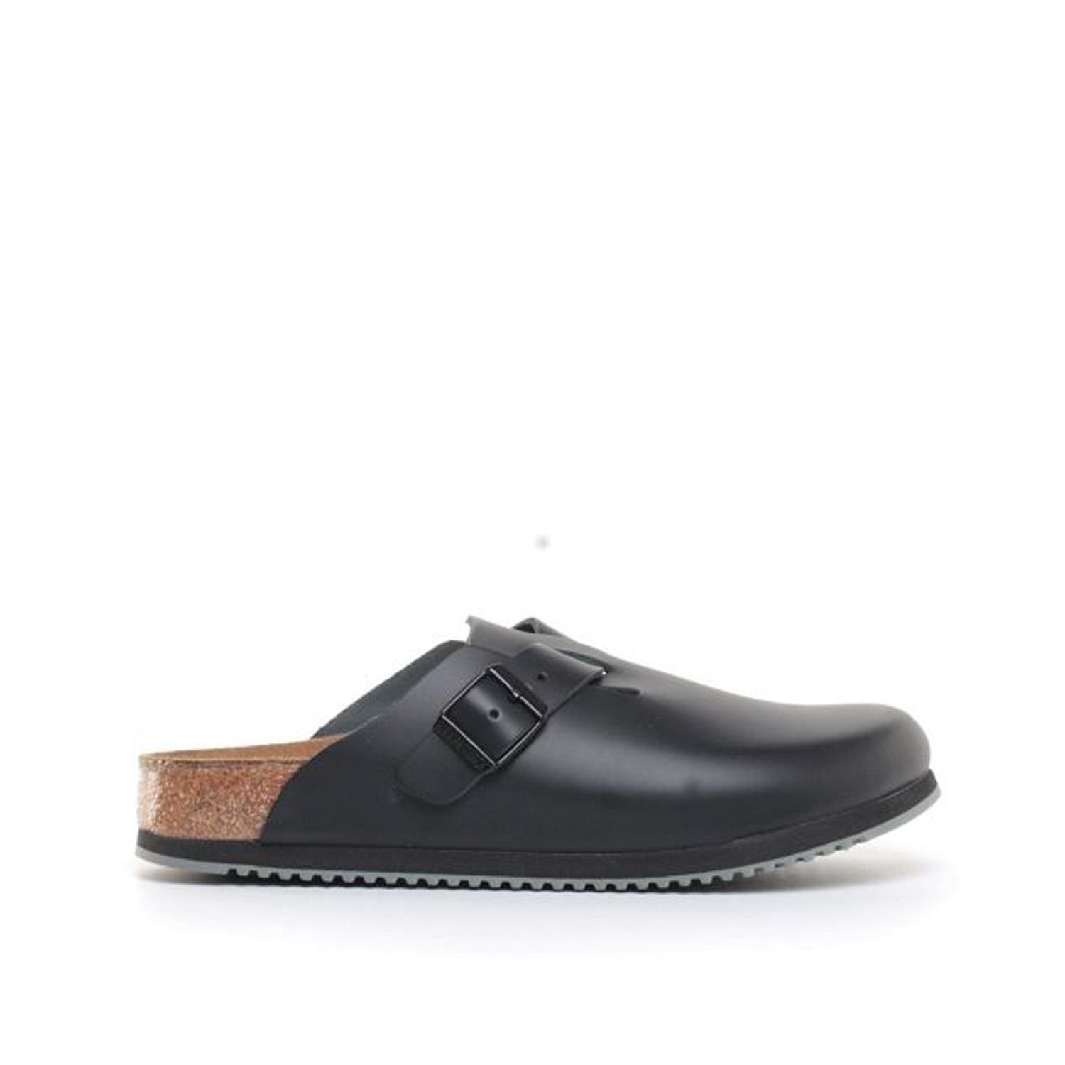 Birkenstock - Boston cuero negro 060196