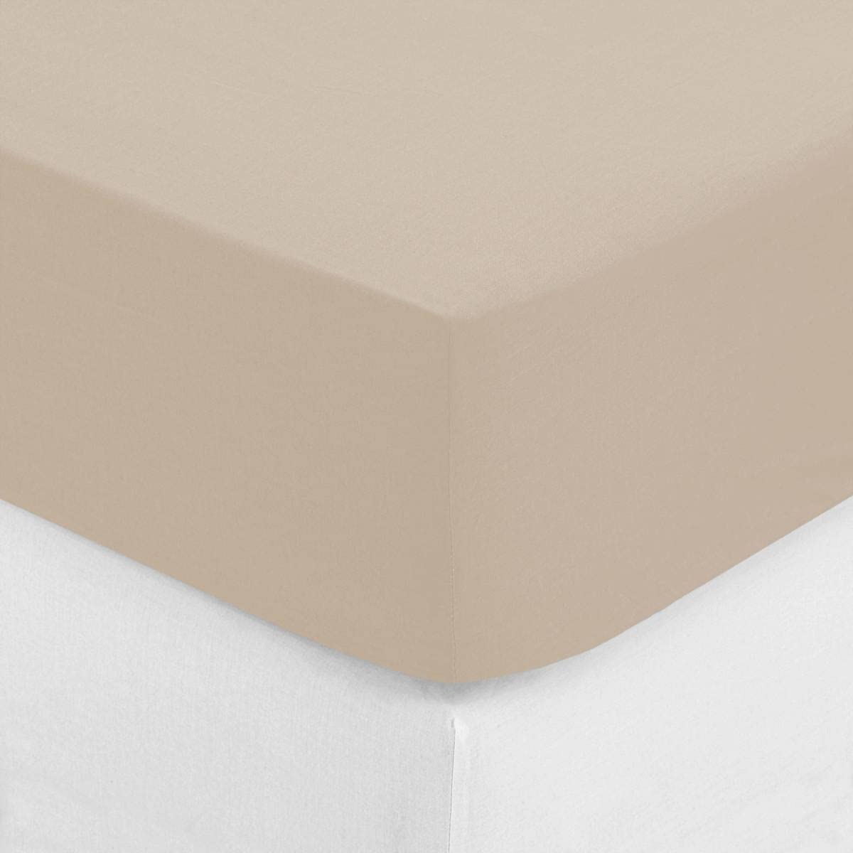 sabana ajustable color lino 160x200cm