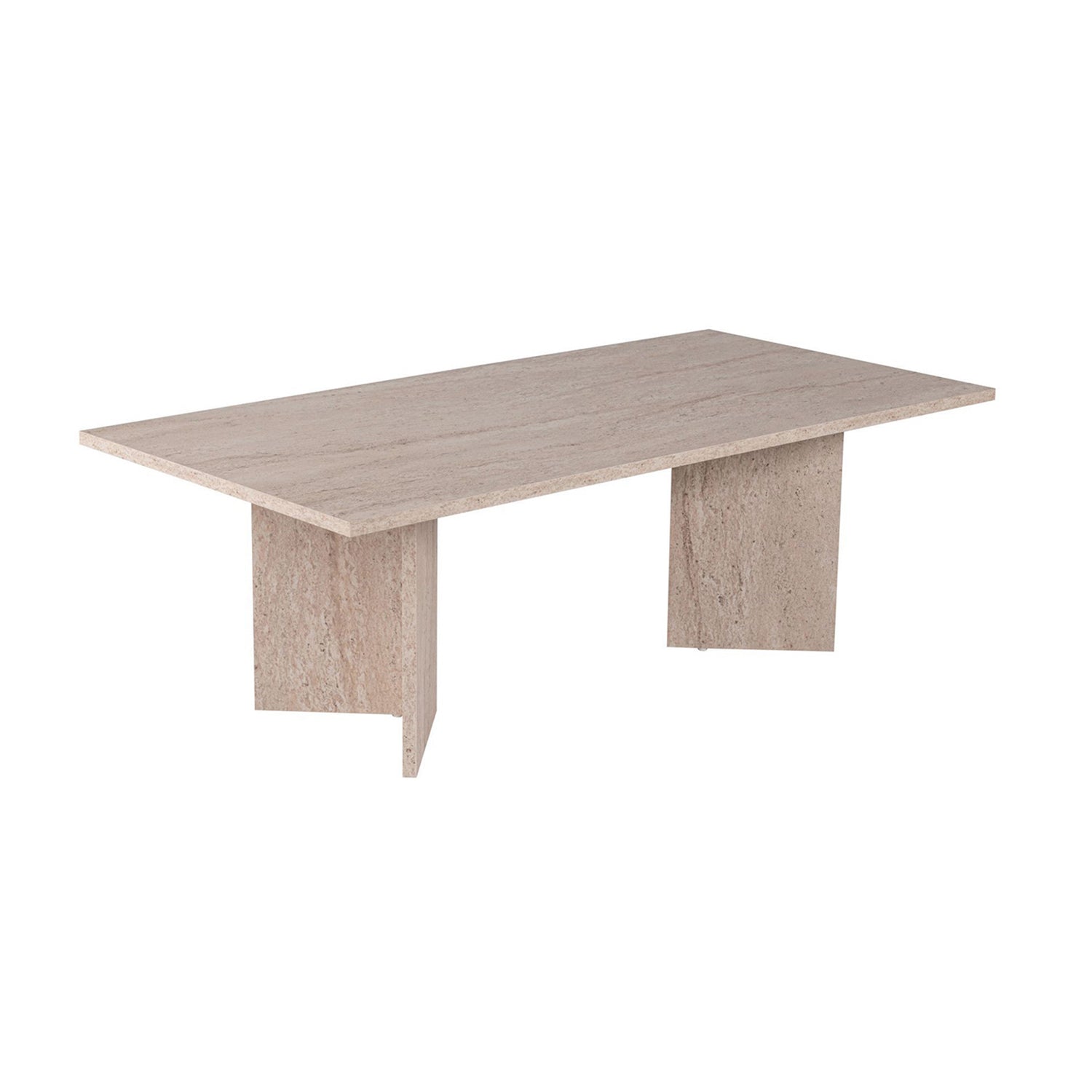 Mesa de centro rosalyn travertino para hogar moderno mueble de almacenaje - Homekit