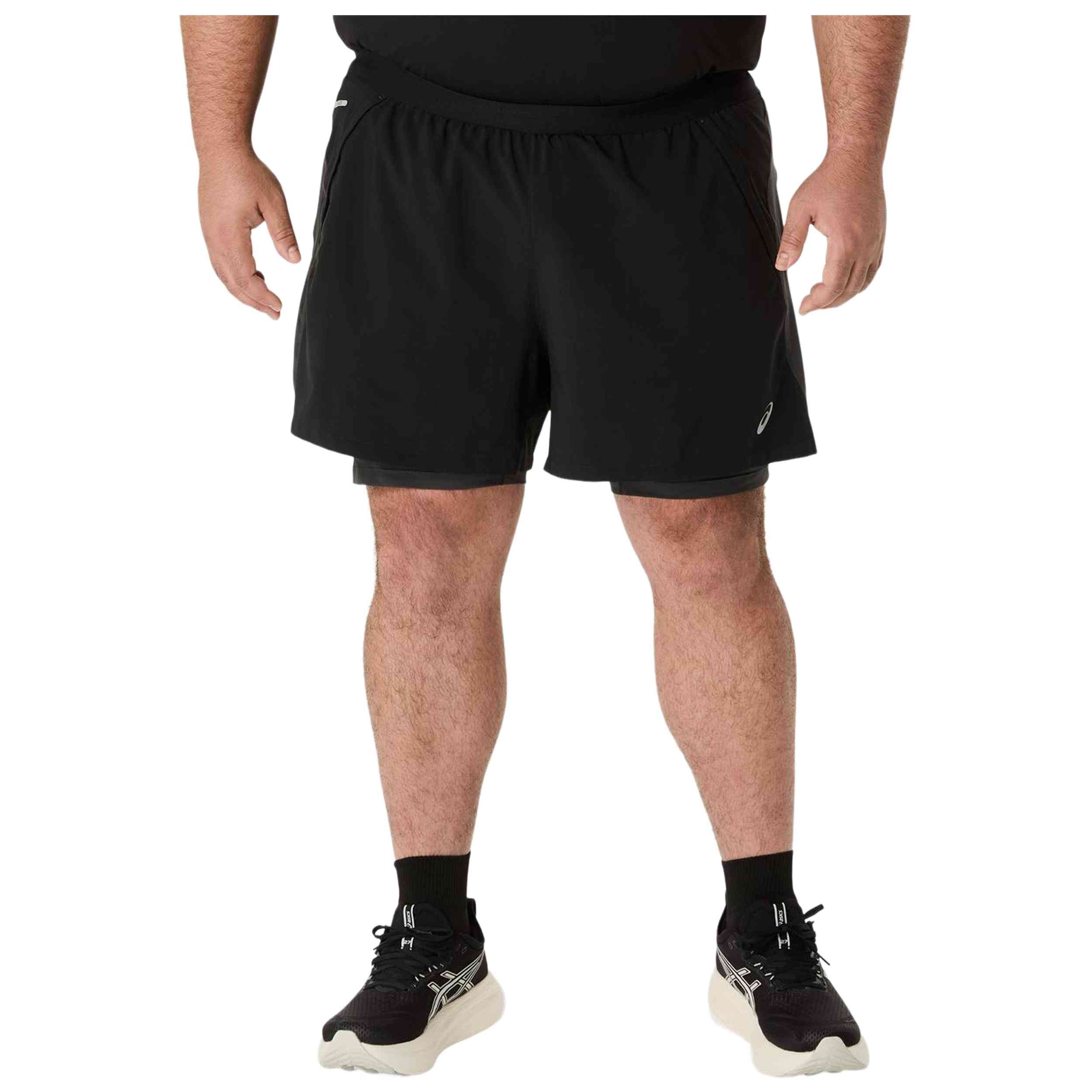 Pantalon Corto Asics modelo Road 2N1 para Hombre en color Negro