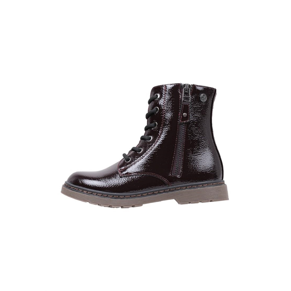 Xti 150061 Bota Militar Plana niña Burdeos