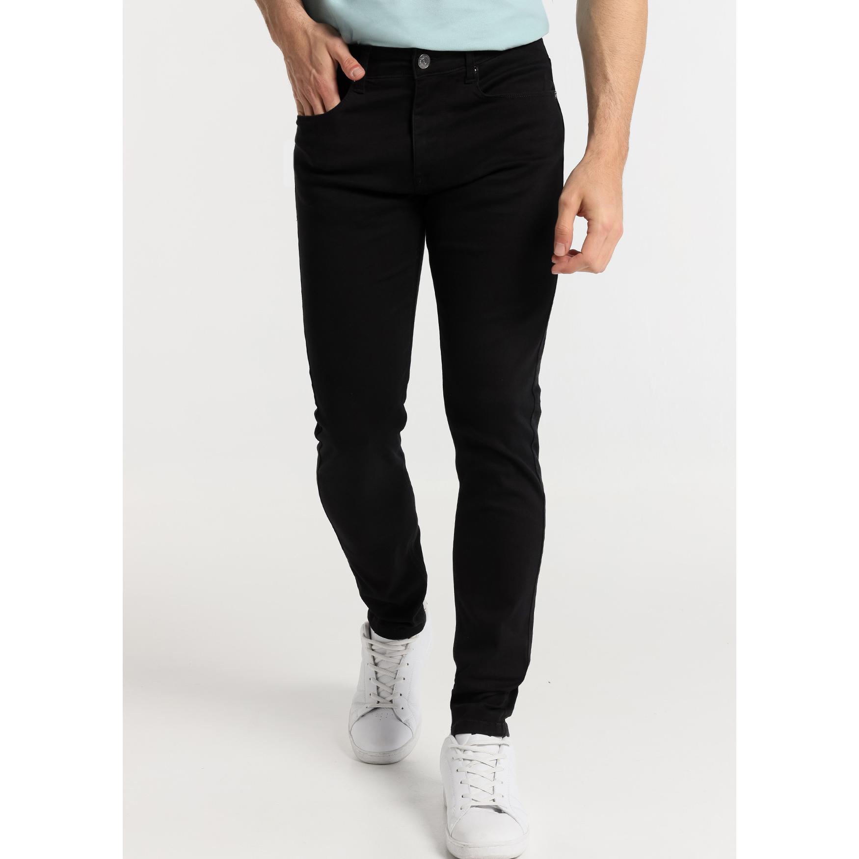 SIX VALVES - Jeans Super Skinny Black - Tallaje en Pulgadas- Tallaje en Pulgadas