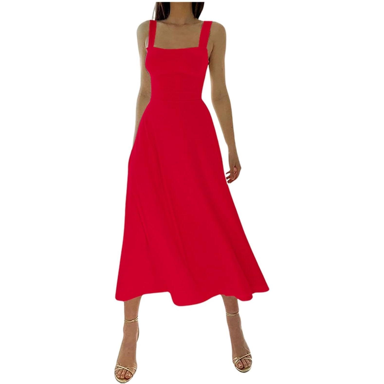 TK Novedad para 2024 Vestido Maxi de Verano para Mujer Sin Mangas