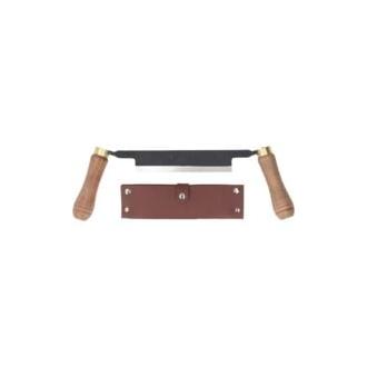 CA Cortador de acero al carbono Sollbry de 6 pulgadas, herramienta de carpintería de corte recto, herramienta para quitar corteza con funda de cuero