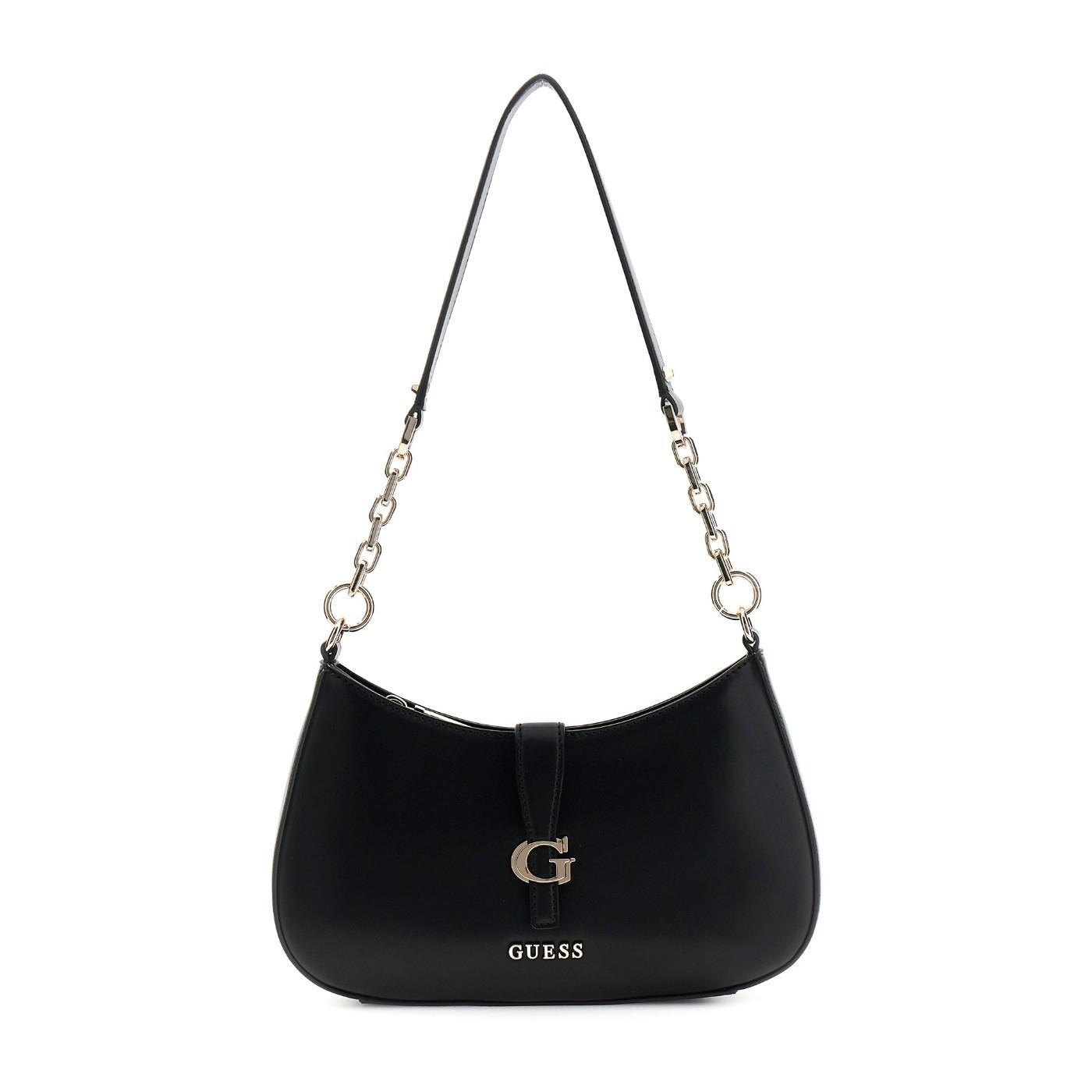 Bolso Guess Carrie negro de hombro para mujer