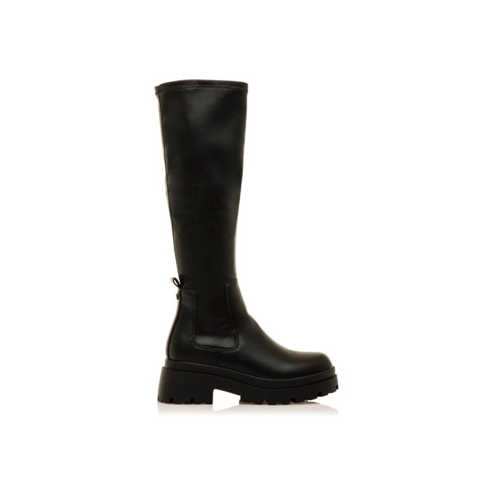Botas Planas Mustang 54607 Mujer Negro