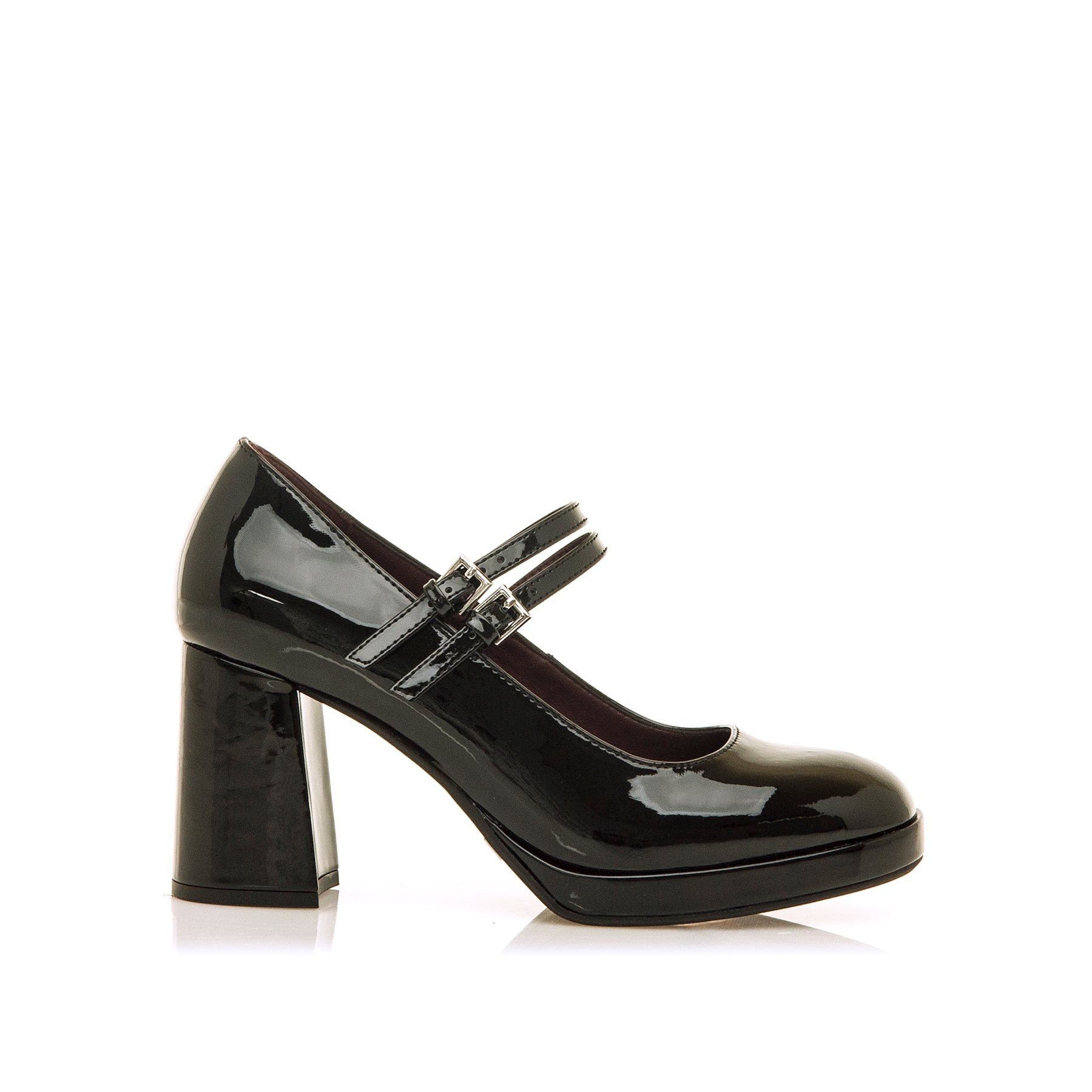 MARIAMARE zapatos de tacón mujer friuli negro con cierre hebilla y tipo de puntera redonda