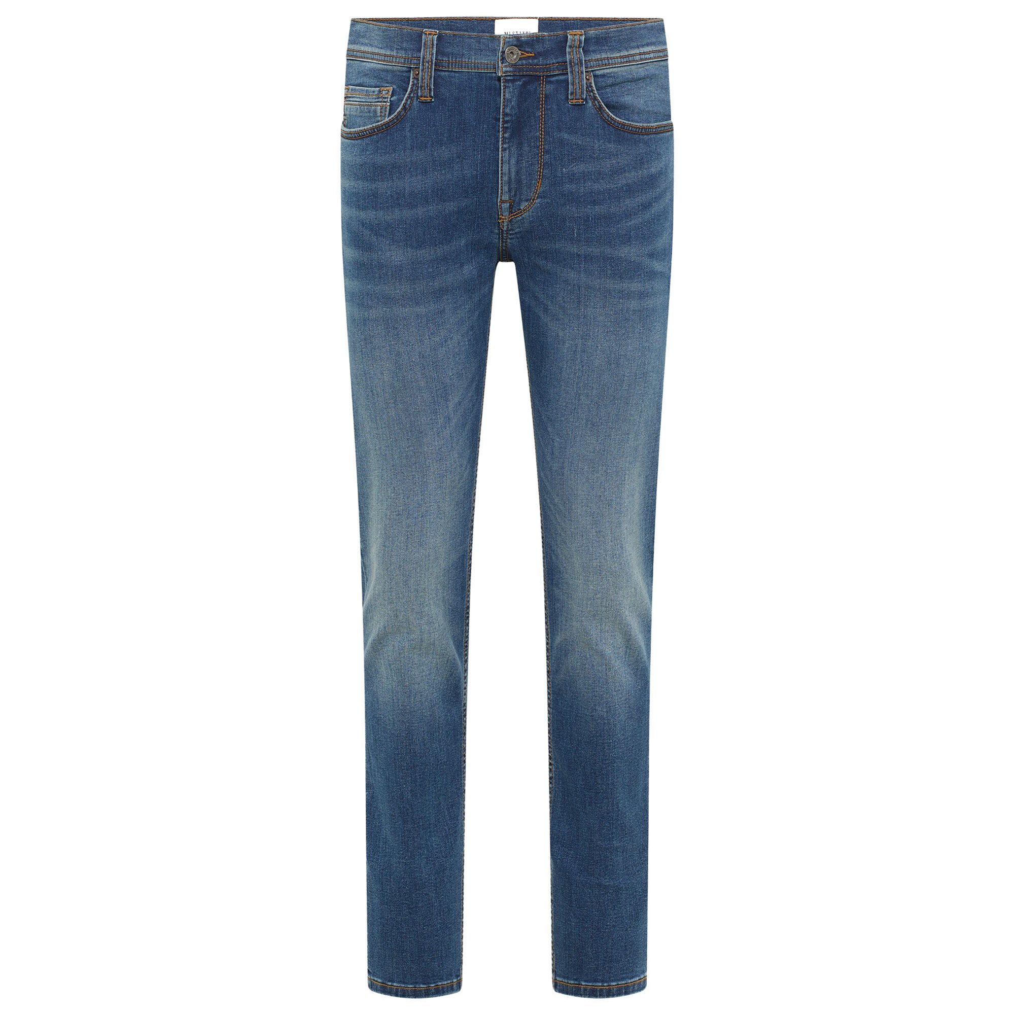 MUSTANG Jeans de hombre - Vegas Slim, tiro medio, algodón stretch, slim fit, largo 32 Style Vegas Slim
