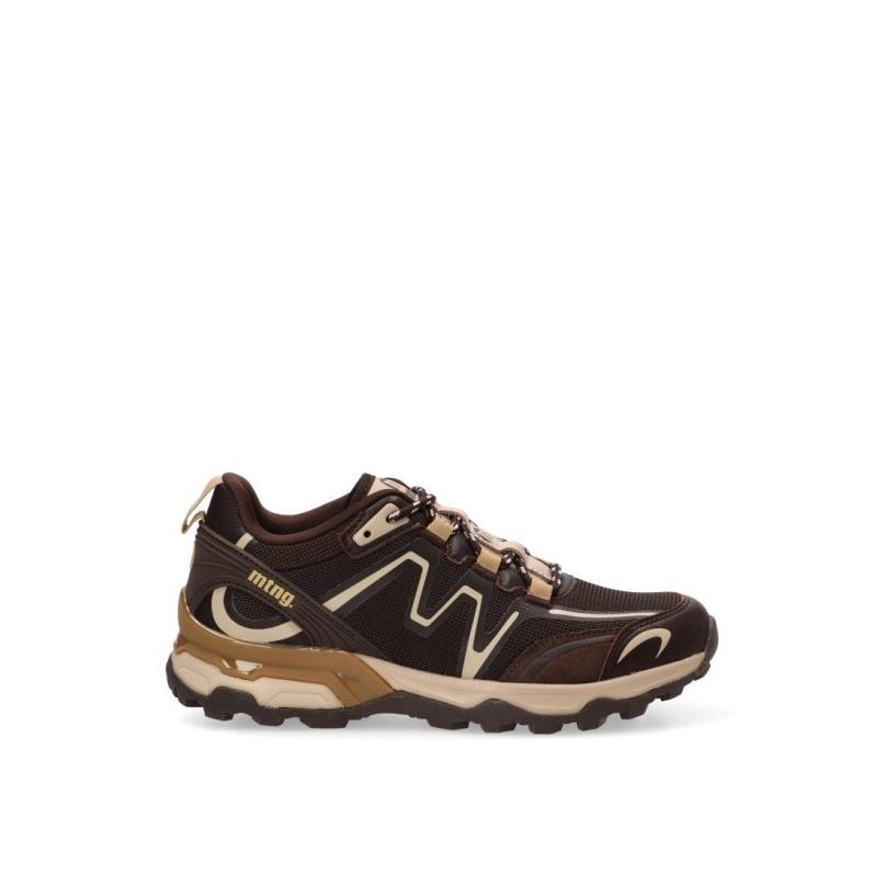 Zapatillass Treking Mustang - Mujer - Suela Plana - Modelo 60072 - Color Café