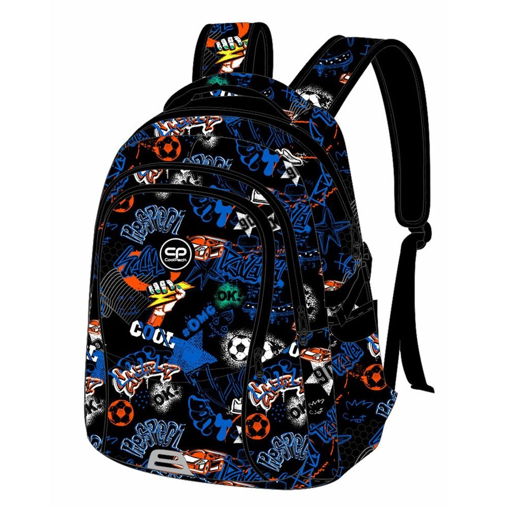 COOLPACK MOCHILA ESCOLAR DOBLE DUO TECHNO GRAPH MOCHILA 17x32x44 Cms.