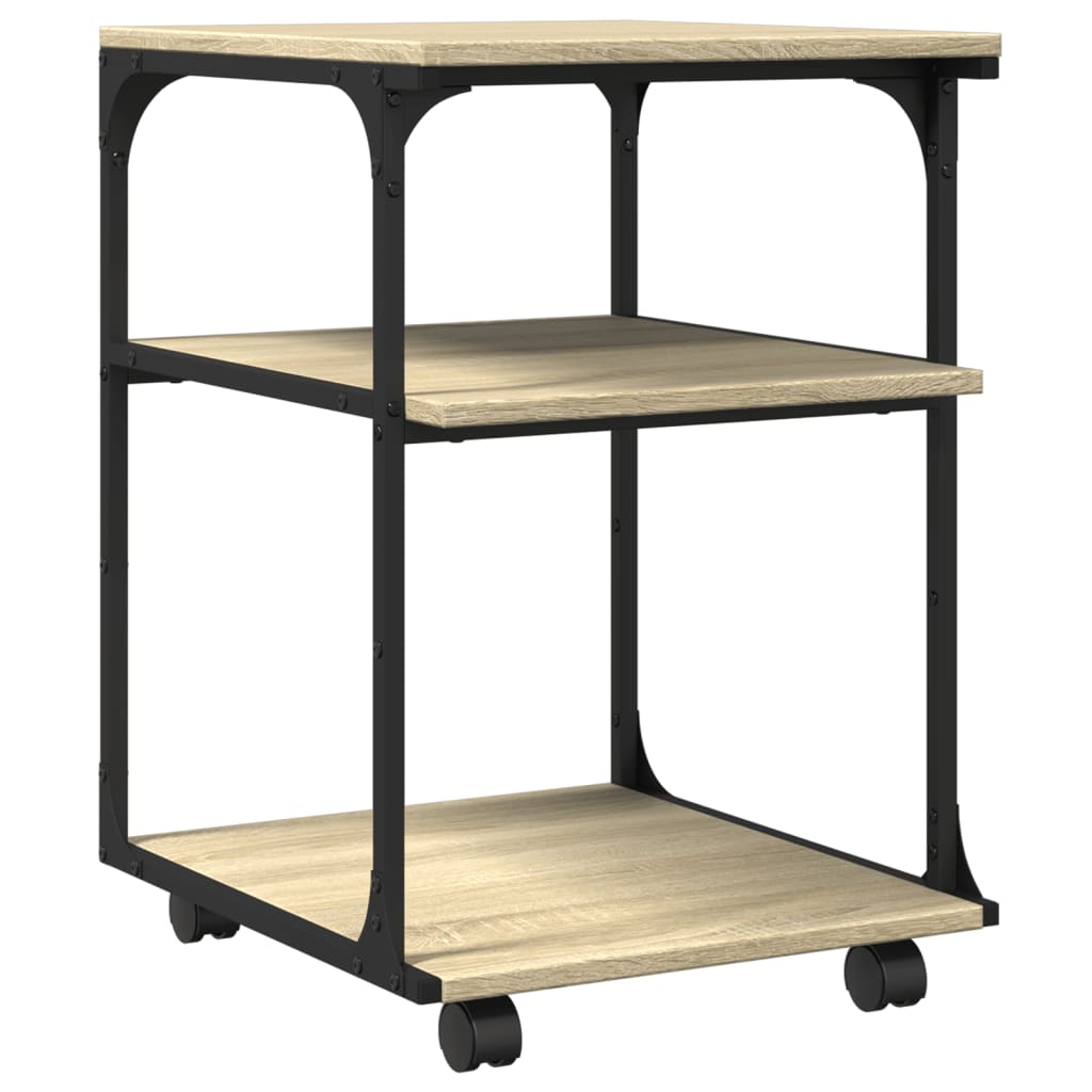 vidaXL Soporte de impresora 3 niveles 43x48x64 cm Multicolor