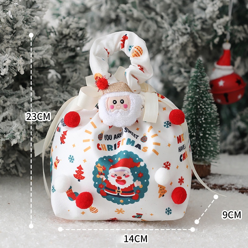 Bolsas para manzanas de Nochebuena, bolsas regalo para 'fruta de la paz', bolsitas infantiles para dulces, bolsas para obsequios