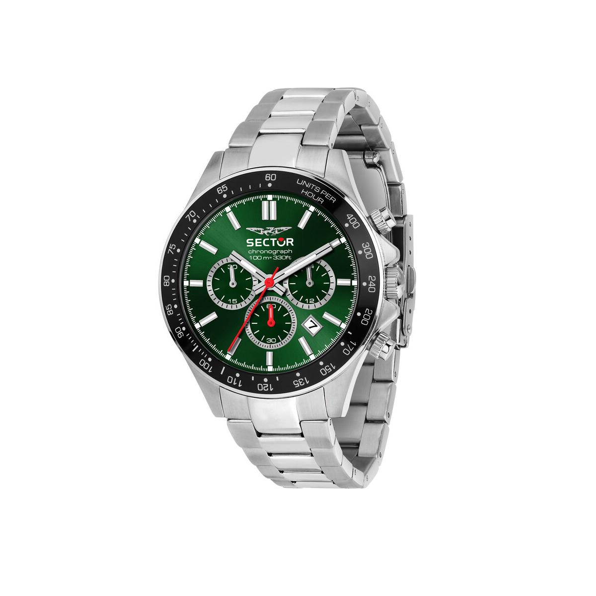 Sector Reloj Hombre Caja De Acero Pulsera Metal De Color Resistente Al Agua R3273661048