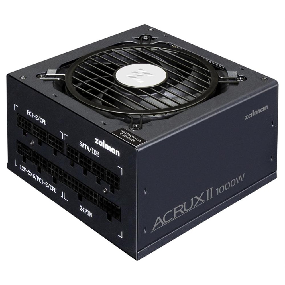 Zalman - Fuente de alimentación ACRUX II 1000 W modular totalmente, certificación 80 PLUS Platinum, eficiencia del 92 % y protección completa para PC