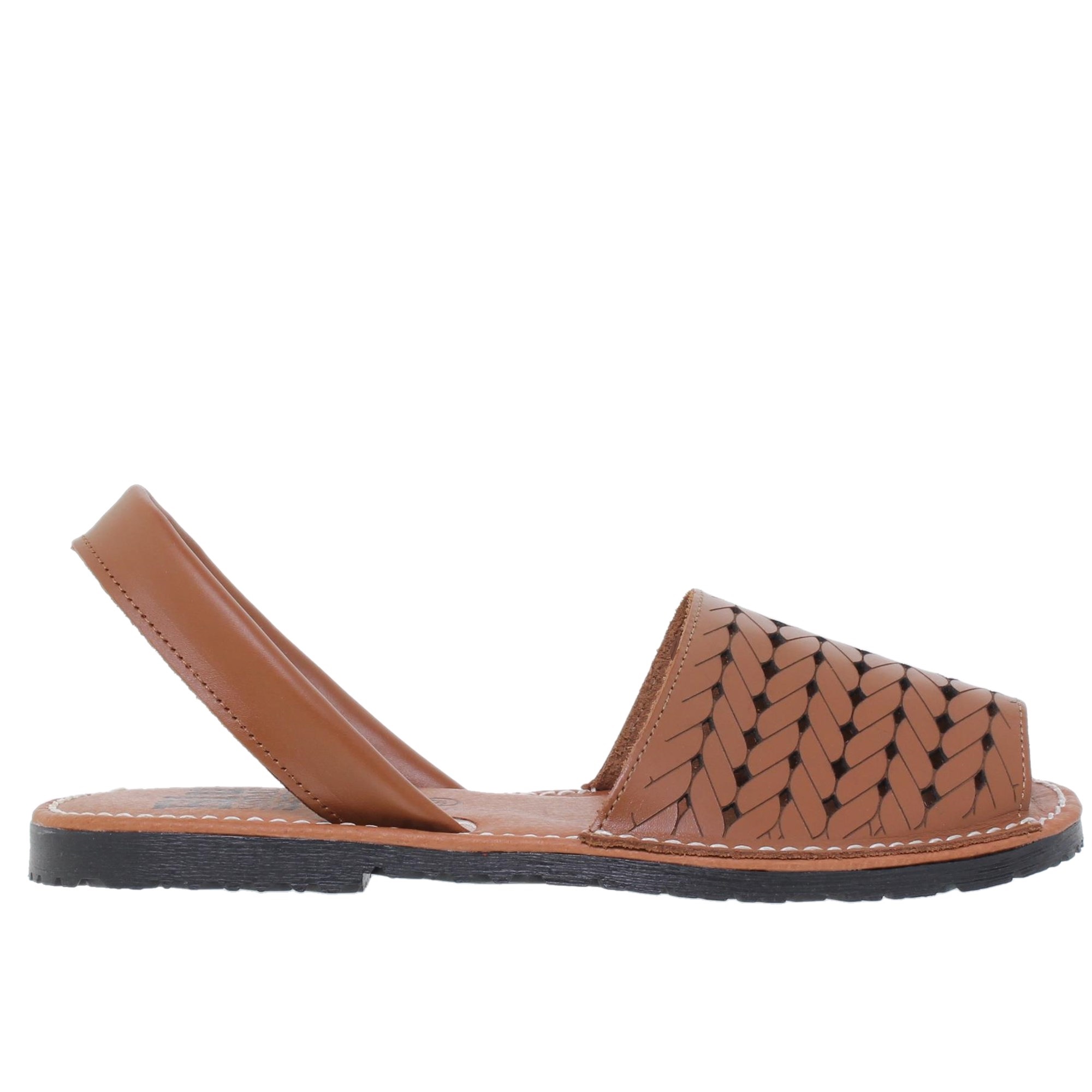 Abarcas Sandalia Menorquinas Mujer Cuero 2489BLU - BluSandal, Piel, Hechas en España