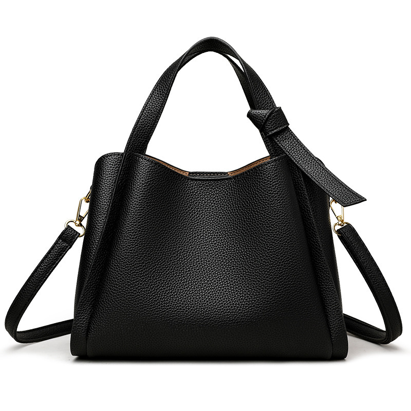 Bolsos de cuero suave para mujer, bolsos de cuero sintético de moda, bolsos de mano con asa superior, estilo casual