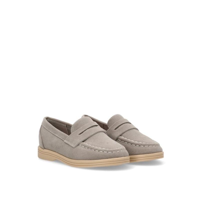 Nautico Kiova Mocasin Etika - Niño - Suela Plana - Modelo 17218 - Color Gris