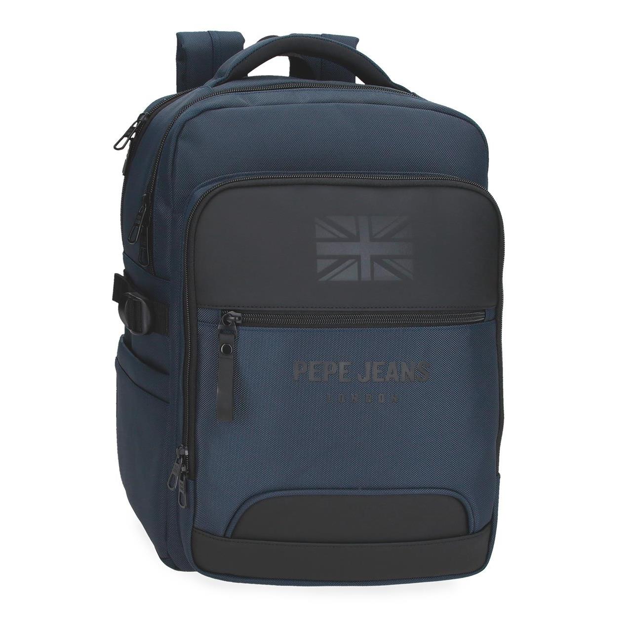 Mochila porta ordenador Pepe jeans Bromley 24 azul