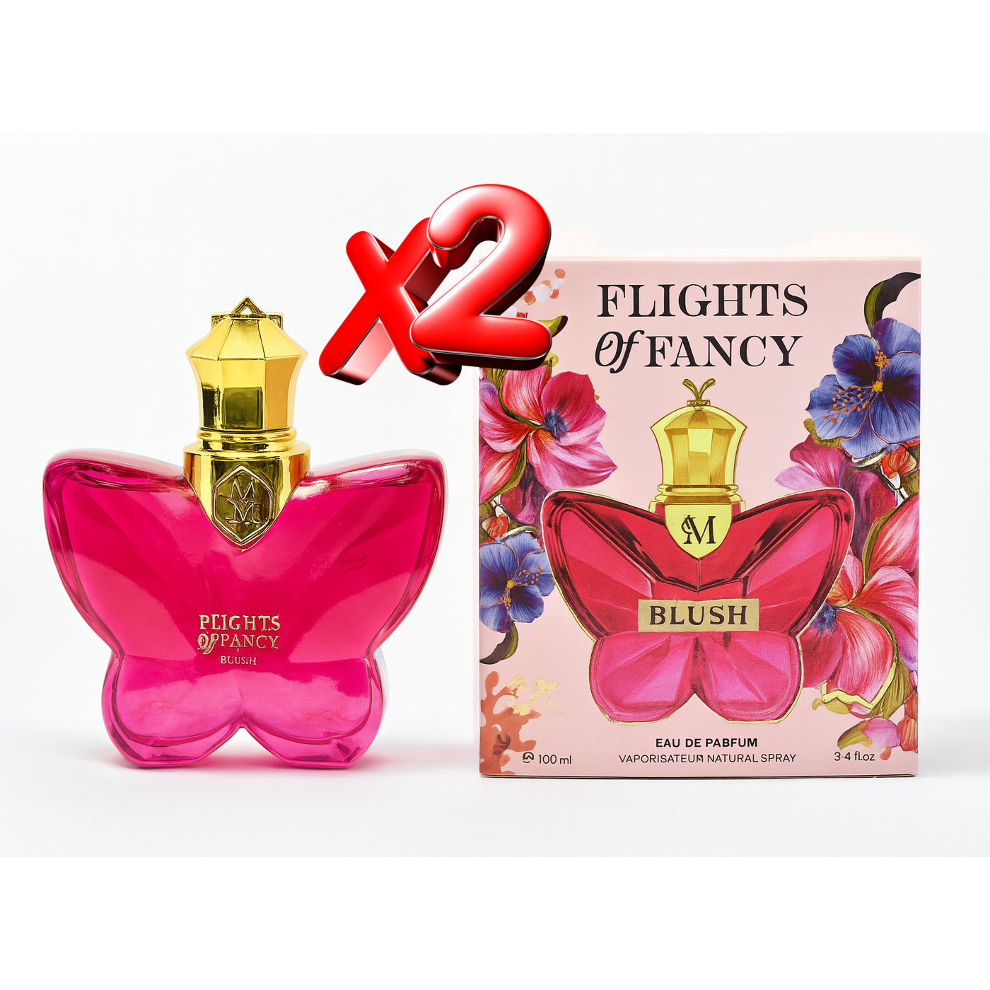 2 Unidades FLIGHTS OF FANCY Eau de parfum pour femme 100ml Montage Brands Fragancia inspirada en otros perfumes Perfume Mujer