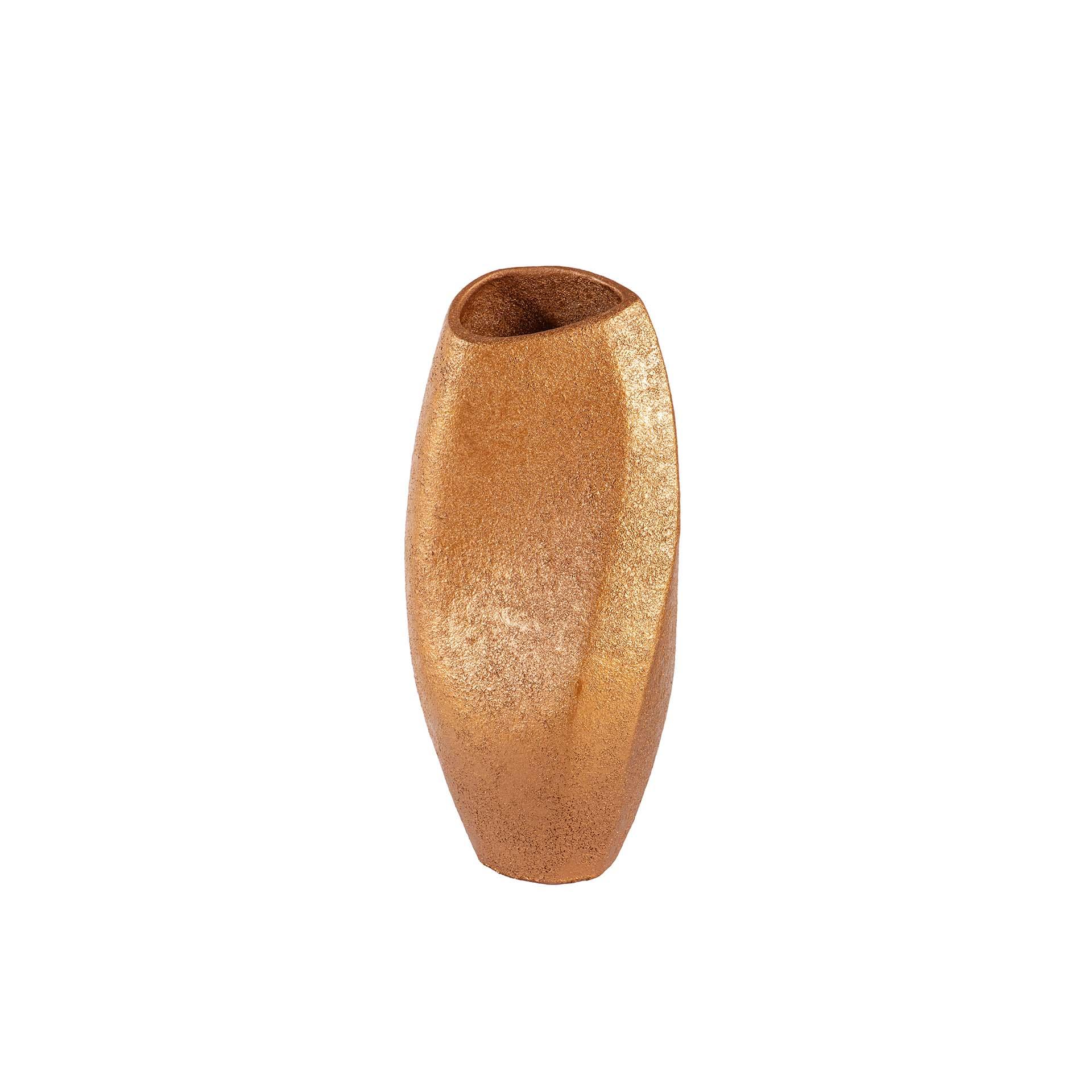 Jarron ceramica marron 16x16x35 cm , El mejor complemento para tu hogar.