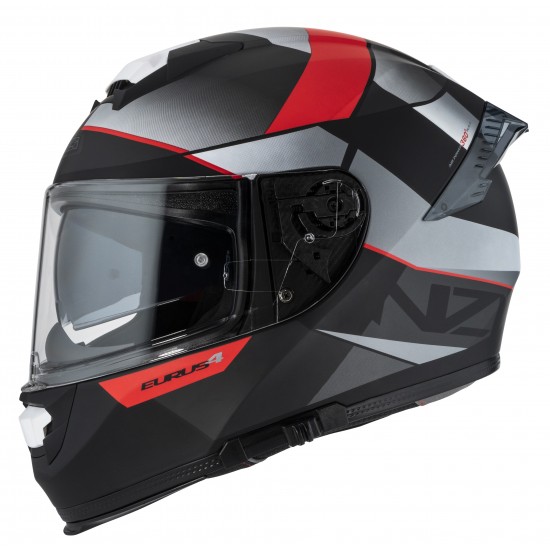 NZI Eurus 4 Stream Vanguard negro rojo mate ECE 22.06 con visor 150376A021