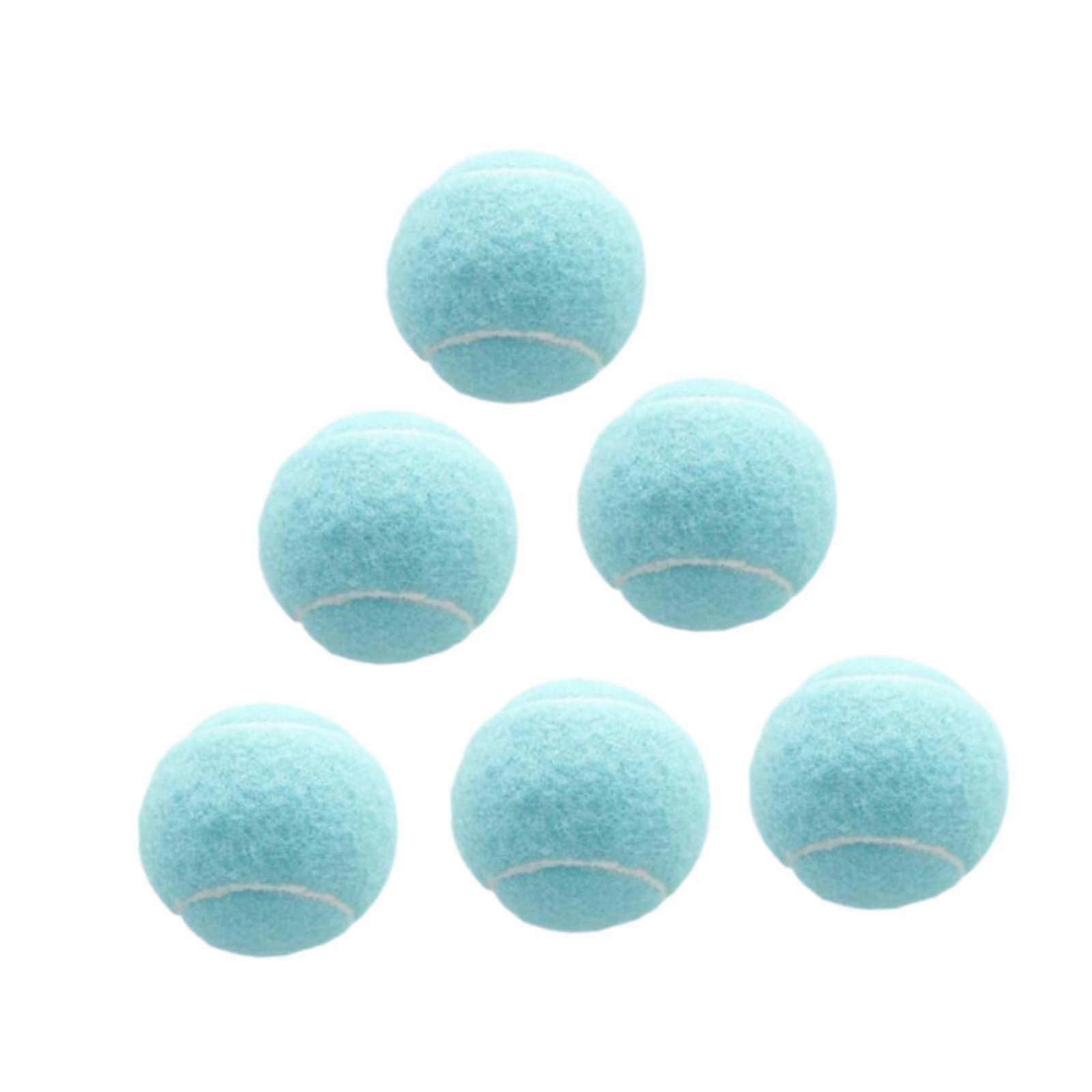 TK 6x Tennis Balls Training Balls Dogs Tennis Balls Professional Elastic Balls Wear Resistant for Sports Beginners Entertainment