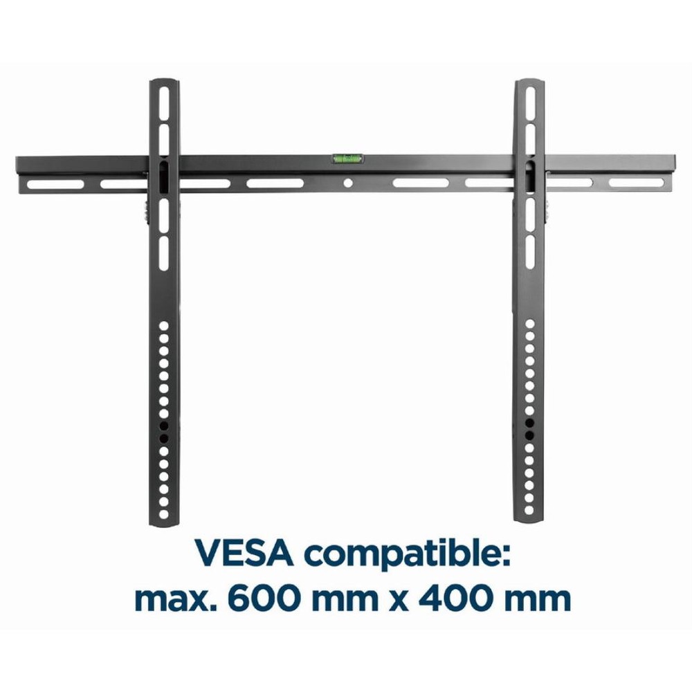 Gembird - Soporte tv pared 70 pulgadas WM-70F-02 negro para pantalla hasta 40 kg, compatible con montaje 200x200 mm a 600x400 mm
