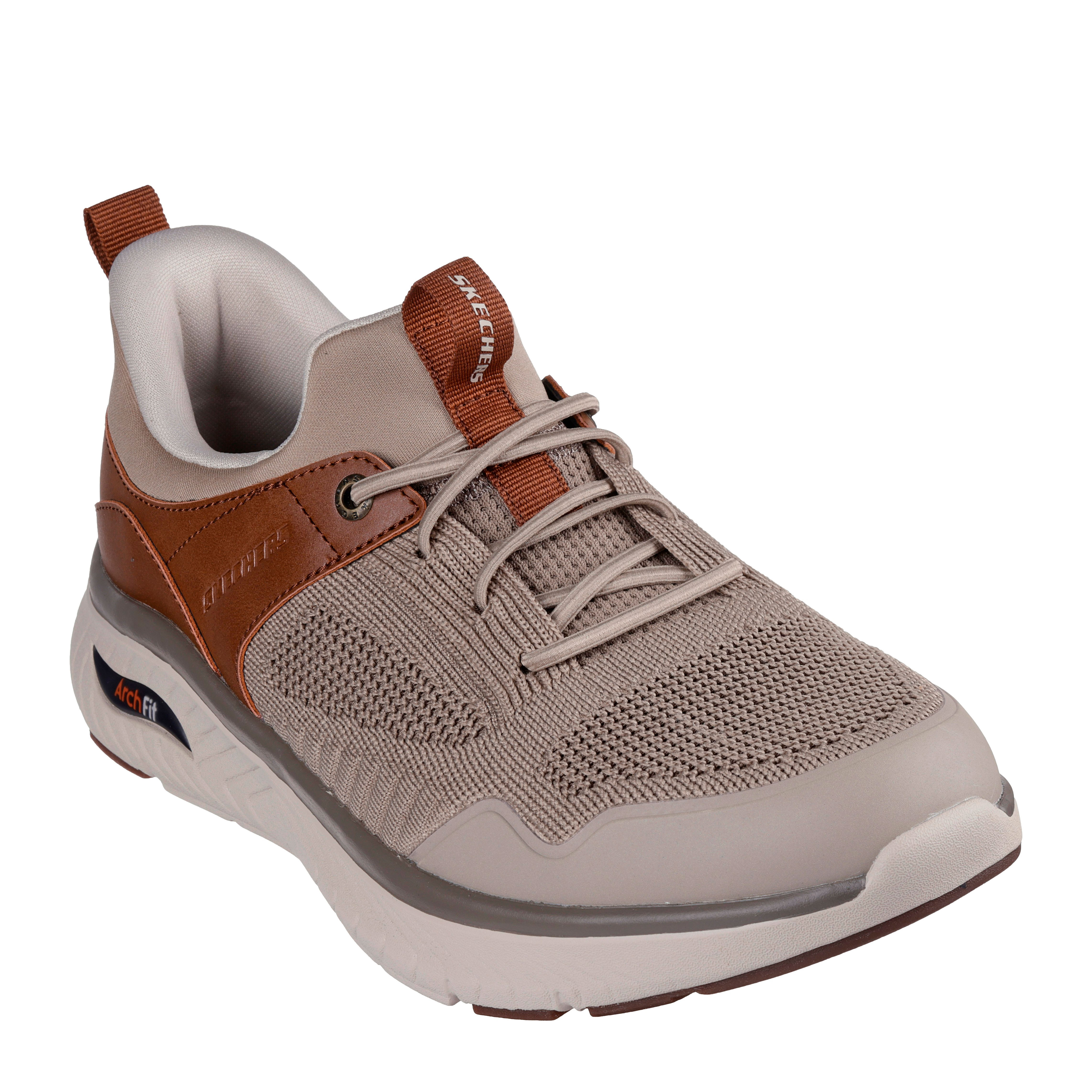 Skechers Zapatillas Arch Fit Crosser Taupe 205340-TPBR , para Hombre