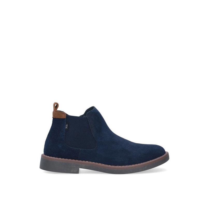 Botin Xti - Hombre - Suela Plana - Modelo 140354 - Color Marino