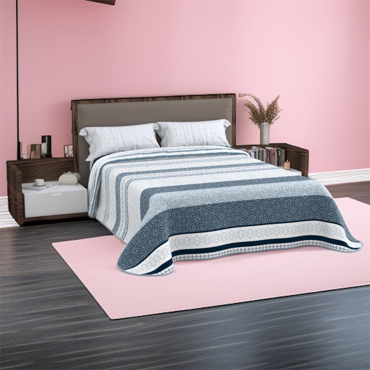 Colchas Boutí Reversible Estampado Cama 90cm 105cm 135CmX150cm Colcha De Verano Estampado Moderno, Cubrecama Ligera para Todas Estaciones