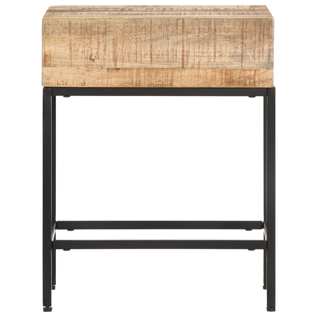 Vidaxl Mesa Auxiliar de Madera de Mango Maciza y Reciclada 40x30x50 Cm